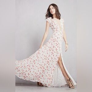 Reformation Lumen midi maxi wrap dress